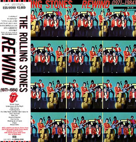 The Rolling Stones Rewind 1971-1984 Japanese Promo vinyl LP album